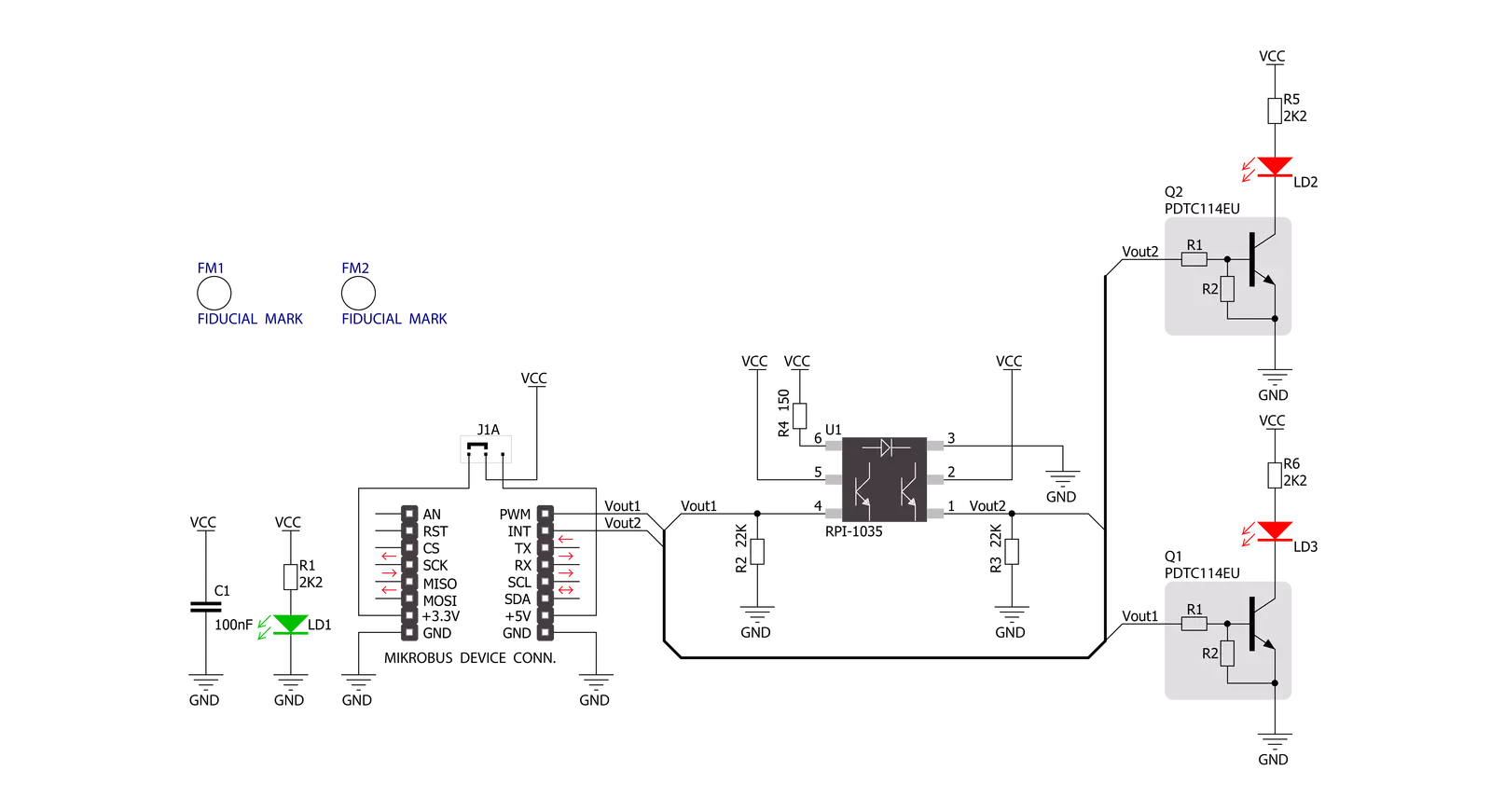 Tilt Click Schematic schematic