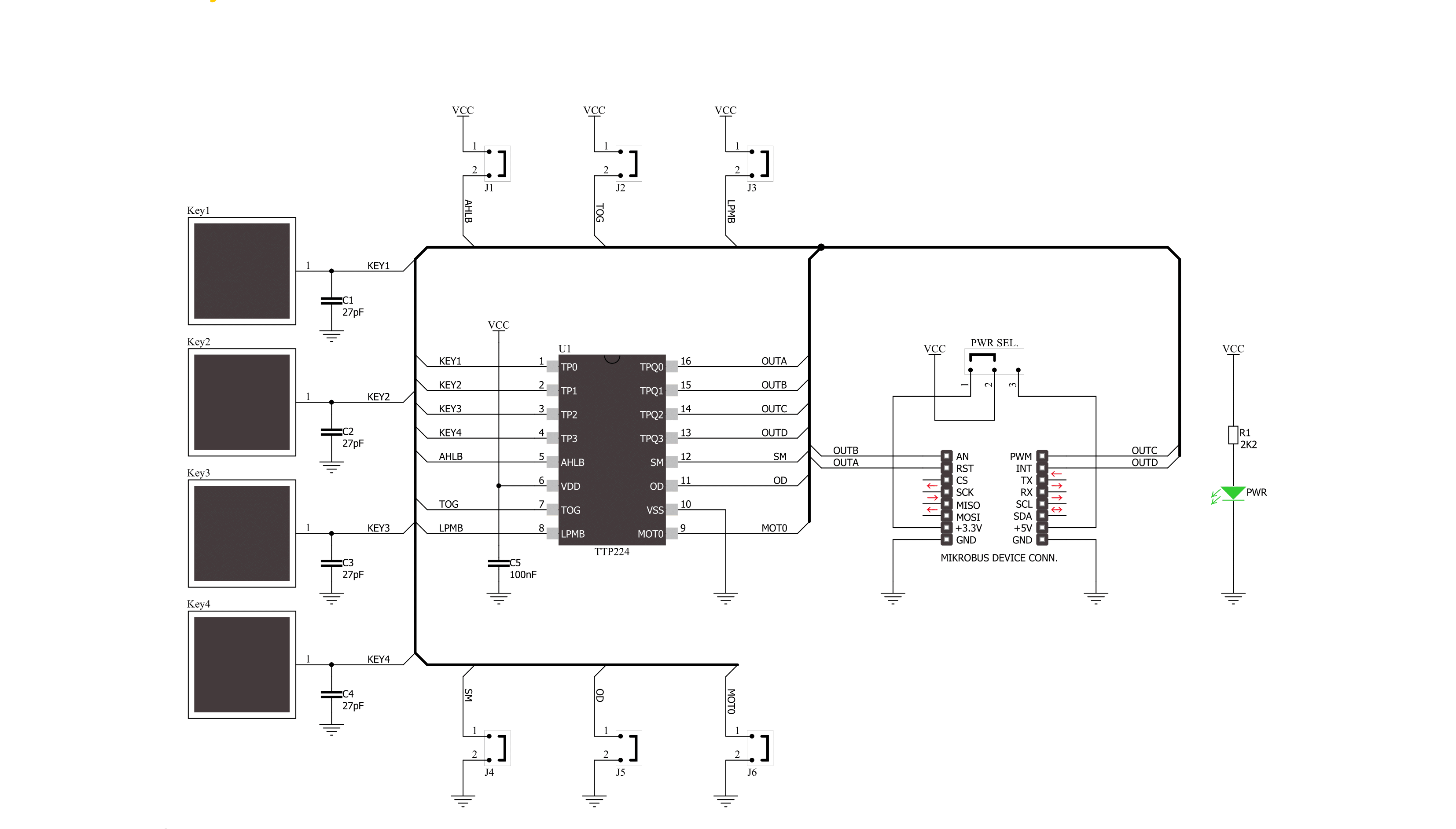 TouchKey Click Schematic schematic