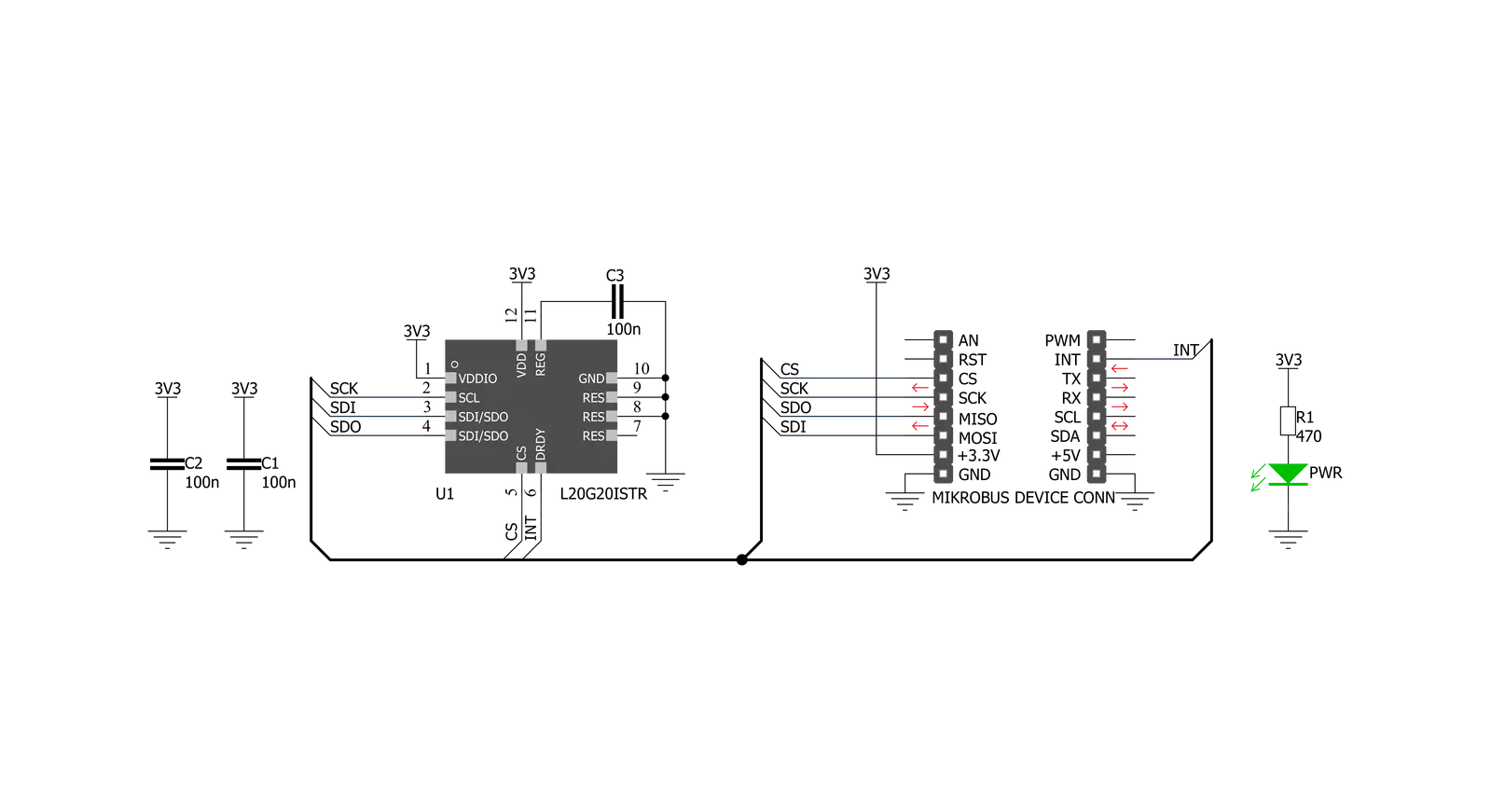 Gyro 4 Click Schematic schematic