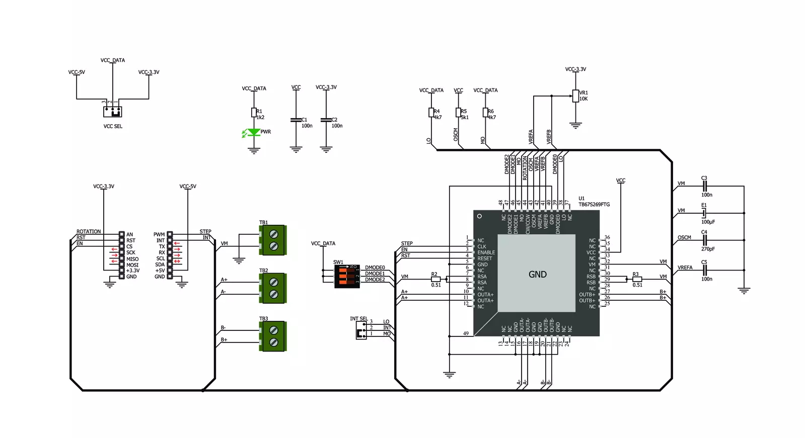 Stepper 4 click Schematic schematic