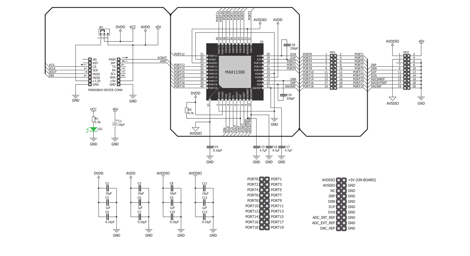 PIXI Click Schematic schematic