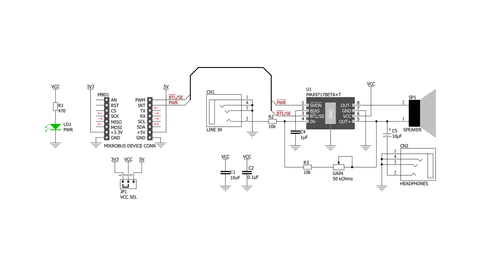 Speaker Click Schematic schematic