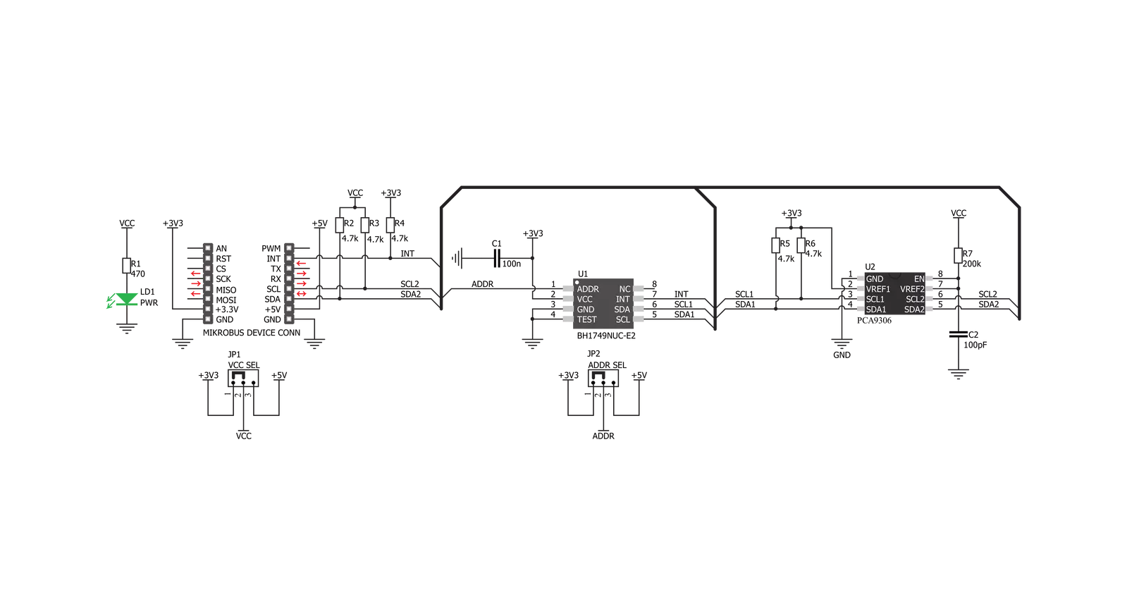 Color 8 click Schematic schematic