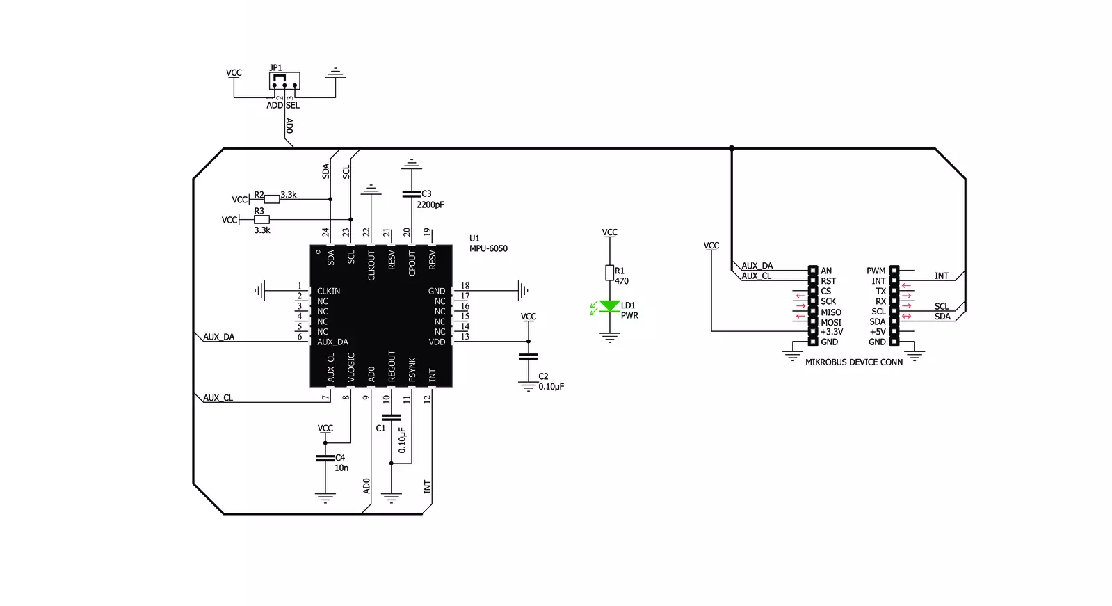 Accel 8 Click Schematic schematic