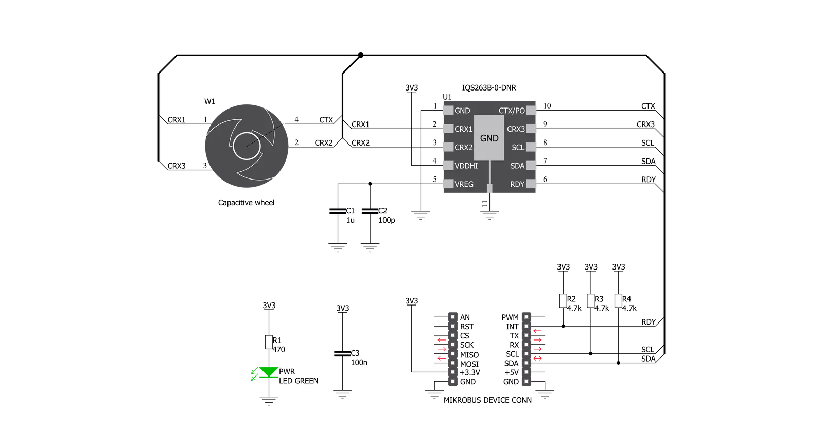 Cap Wheel 2 Click Schematic schematic