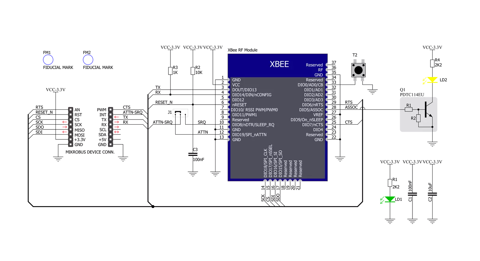 XBEE Click Schematic schematic