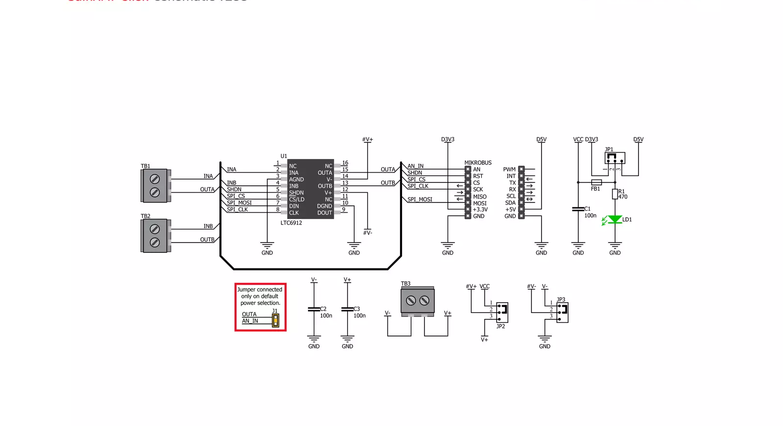 GainAMP Click Schematic schematic