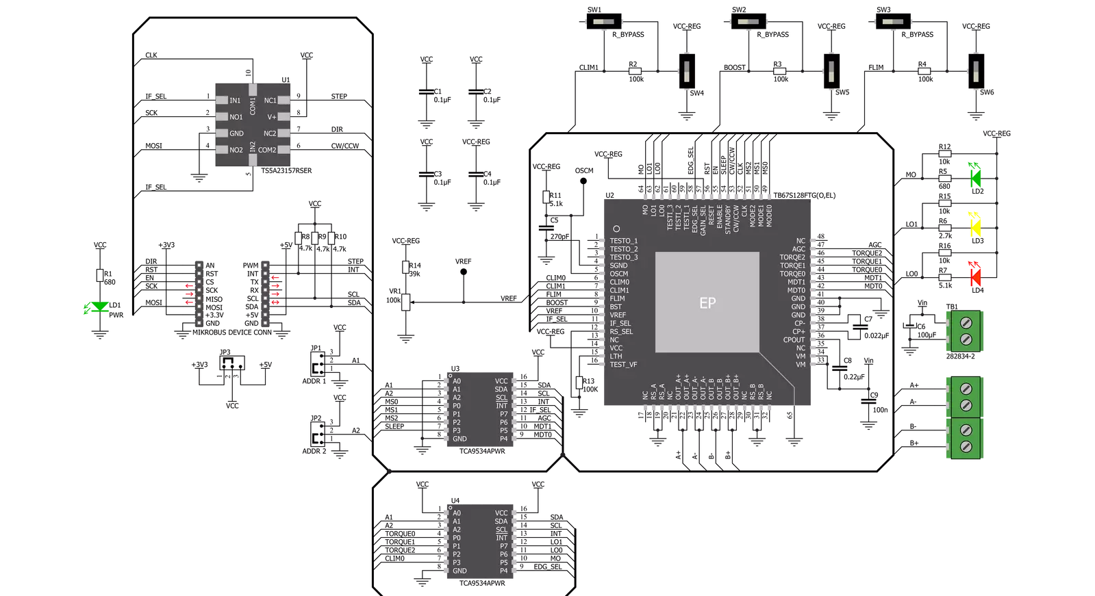 Stepper 10 Click Schematic schematic