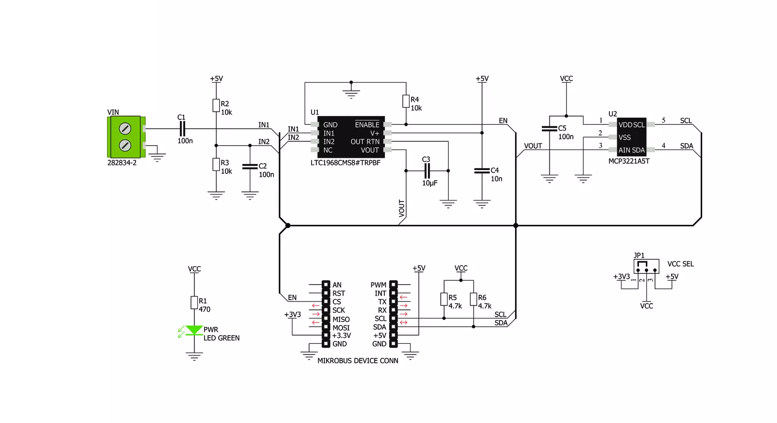 RMS to DC Click Schematic schematic