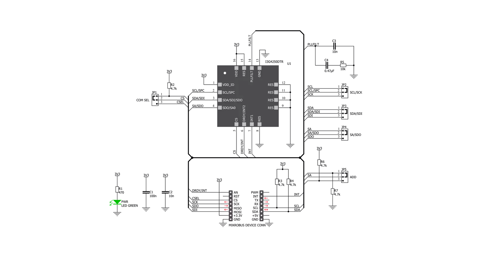 Gyro 3 Click Schematic schematic