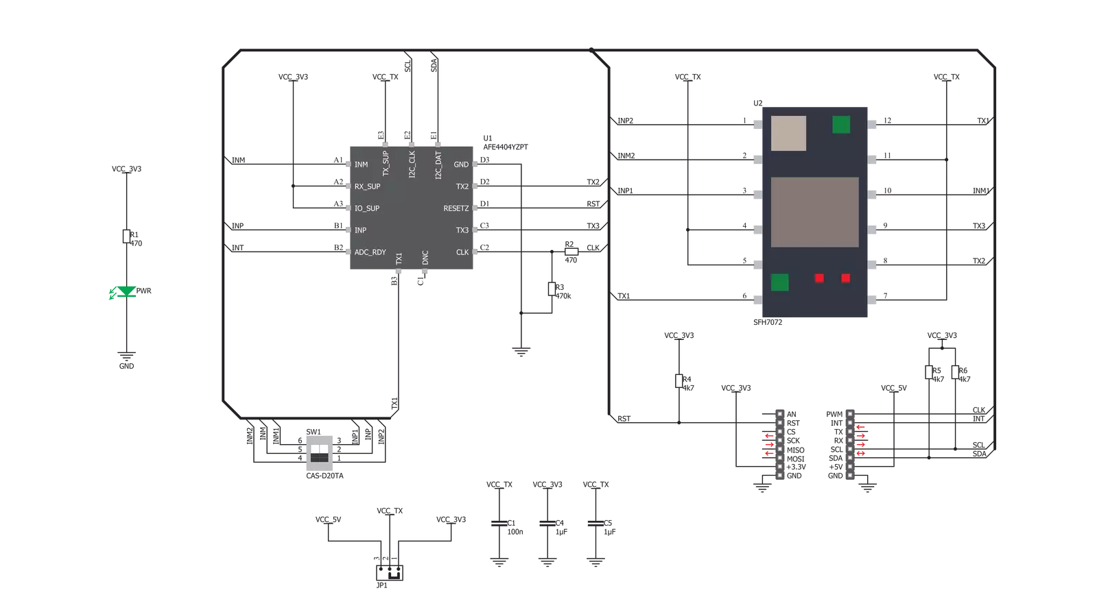 Heart Rate 5 Click Schematic schematic