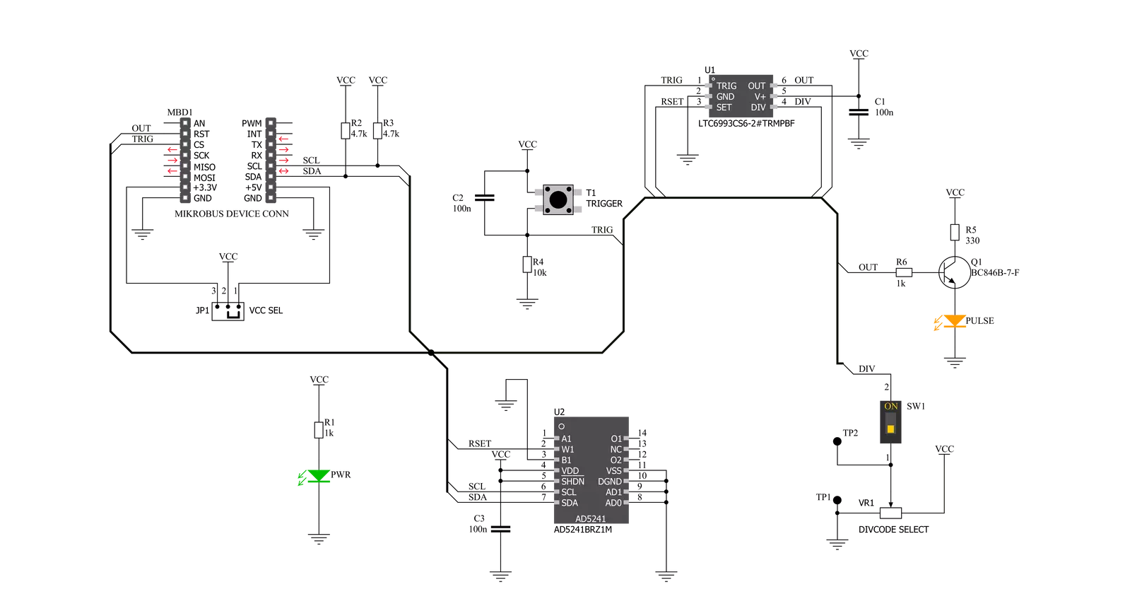 One Shot Click Schematic schematic