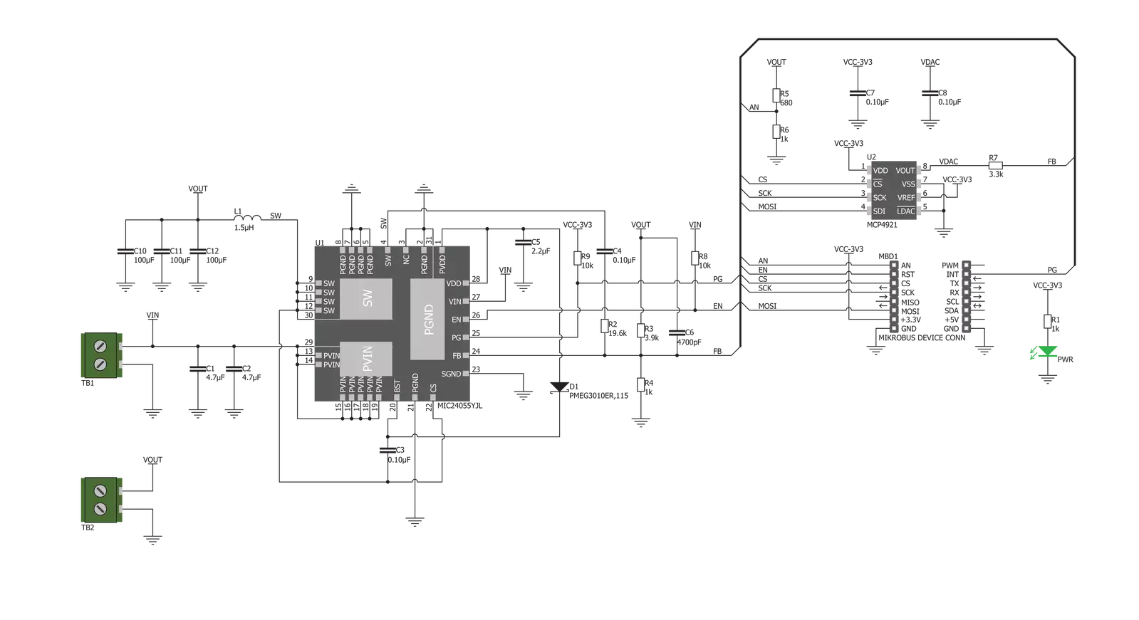 MIC24055 Click Schematic schematic