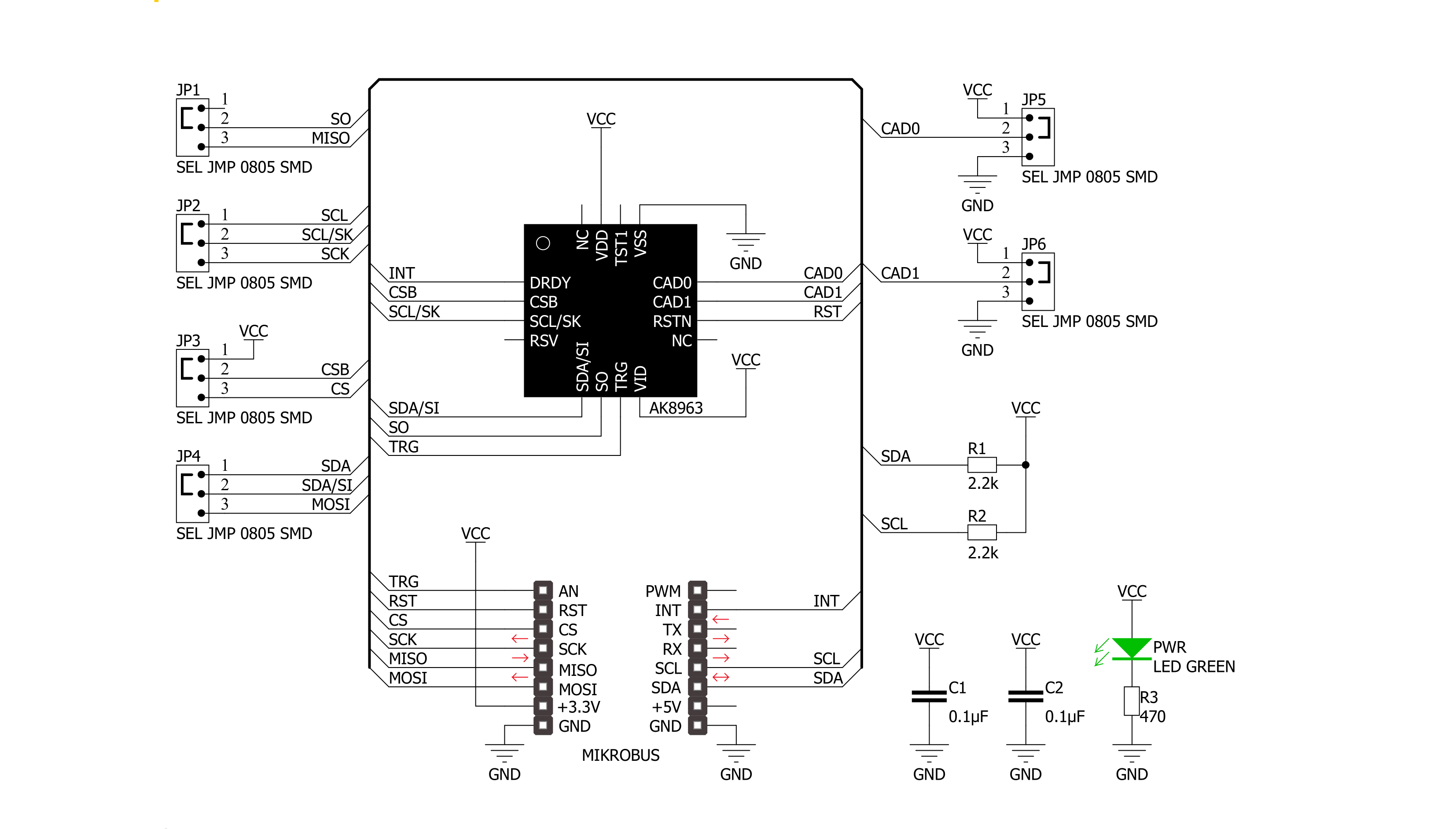 Compass 2 Click Schematic schematic