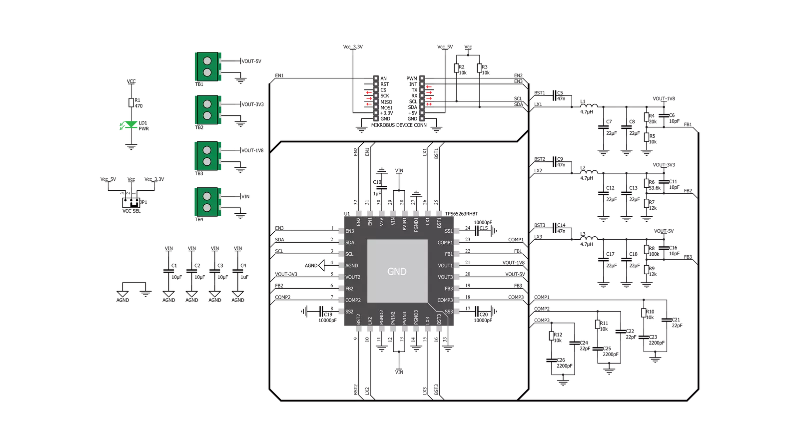 3xBuck click Schematic schematic