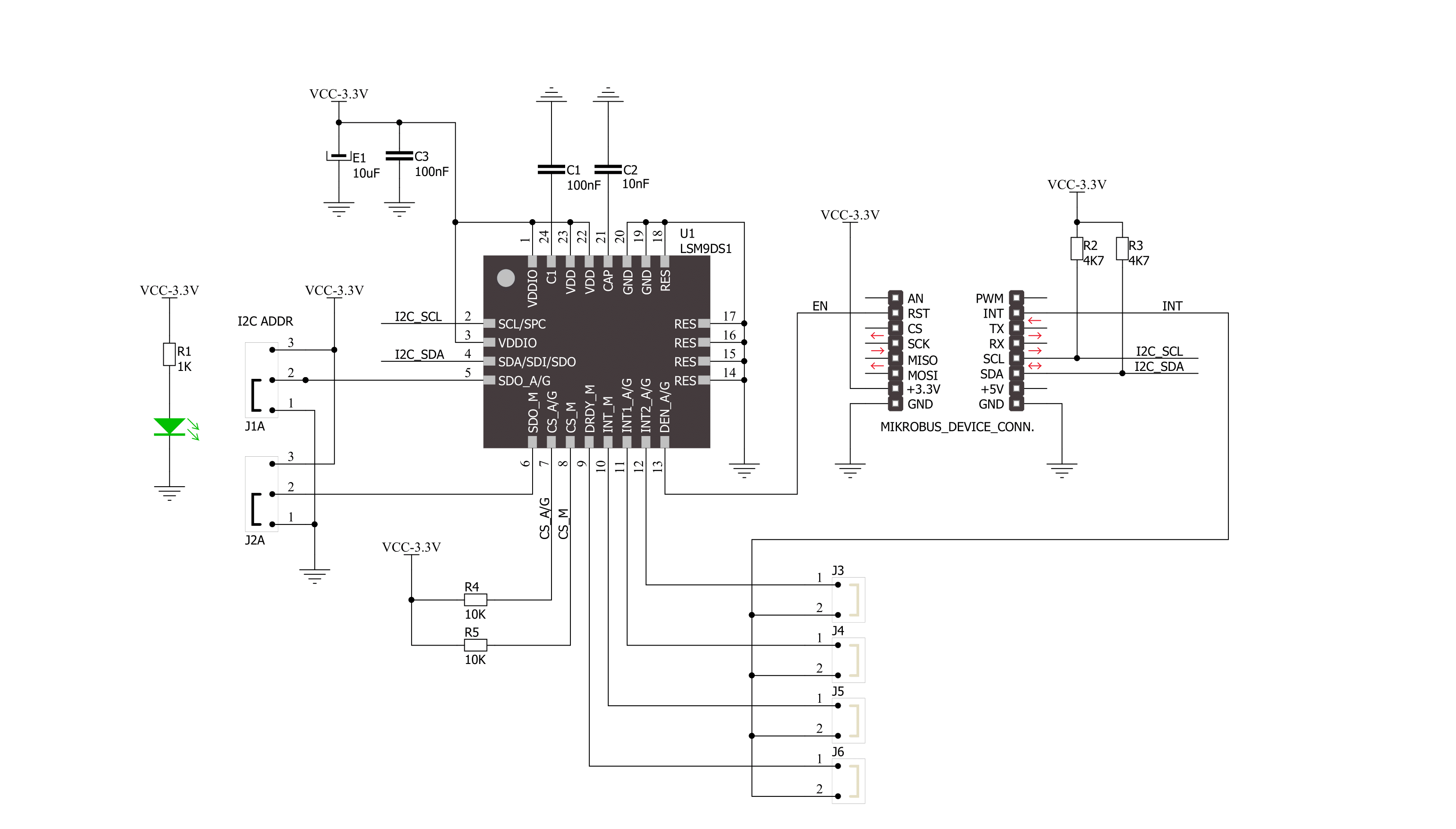 9DOF Click Schematic schematic