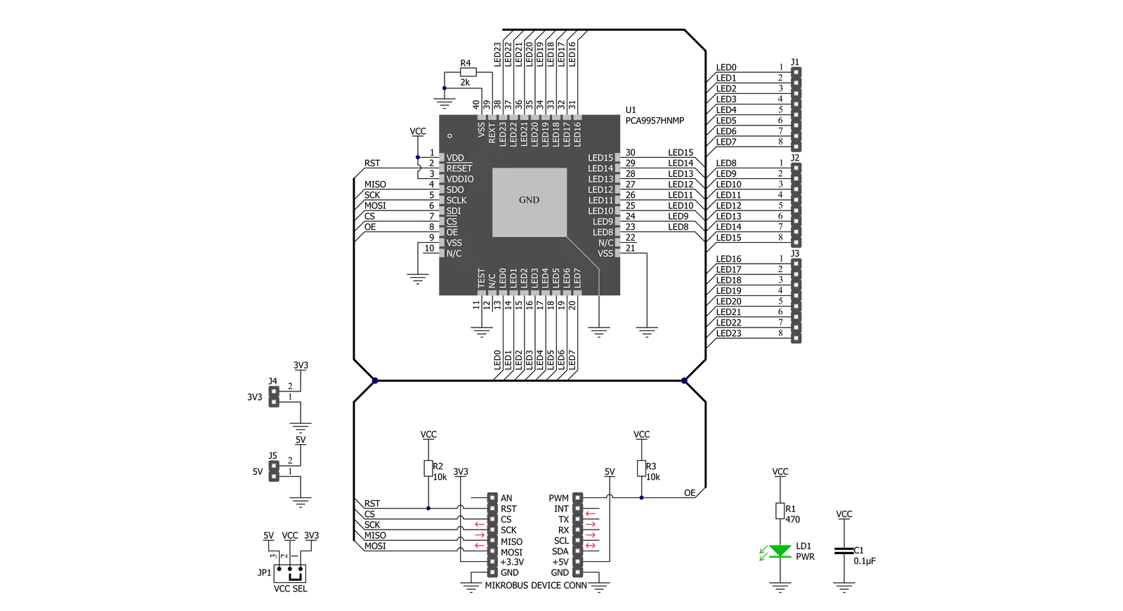 LED Driver 8 Click Schematic schematic