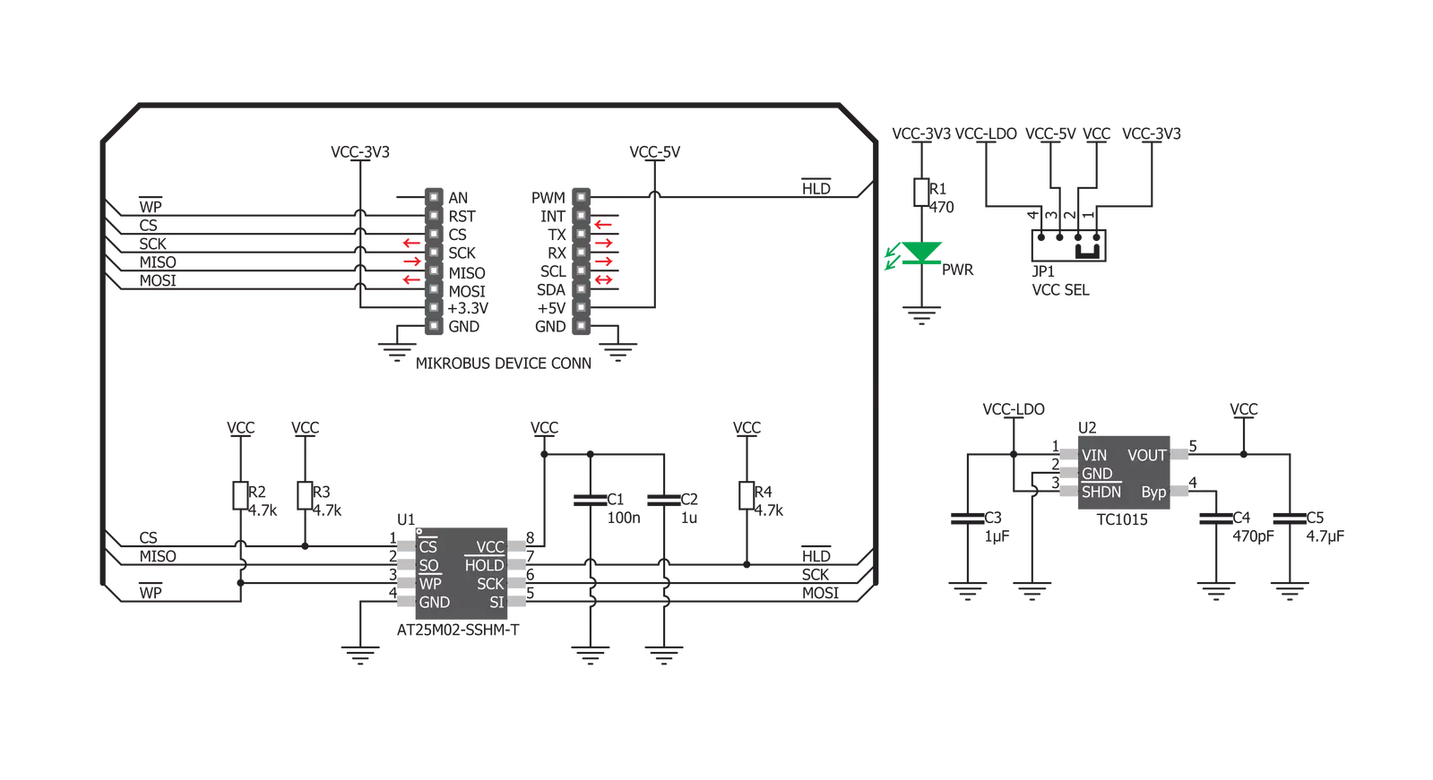 EEPROM 4 Click Schematic schematic