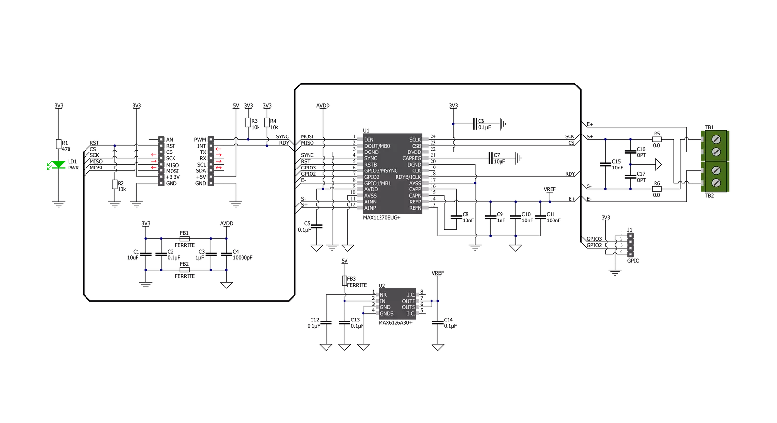 Load Cell 6 Click Schematic schematic