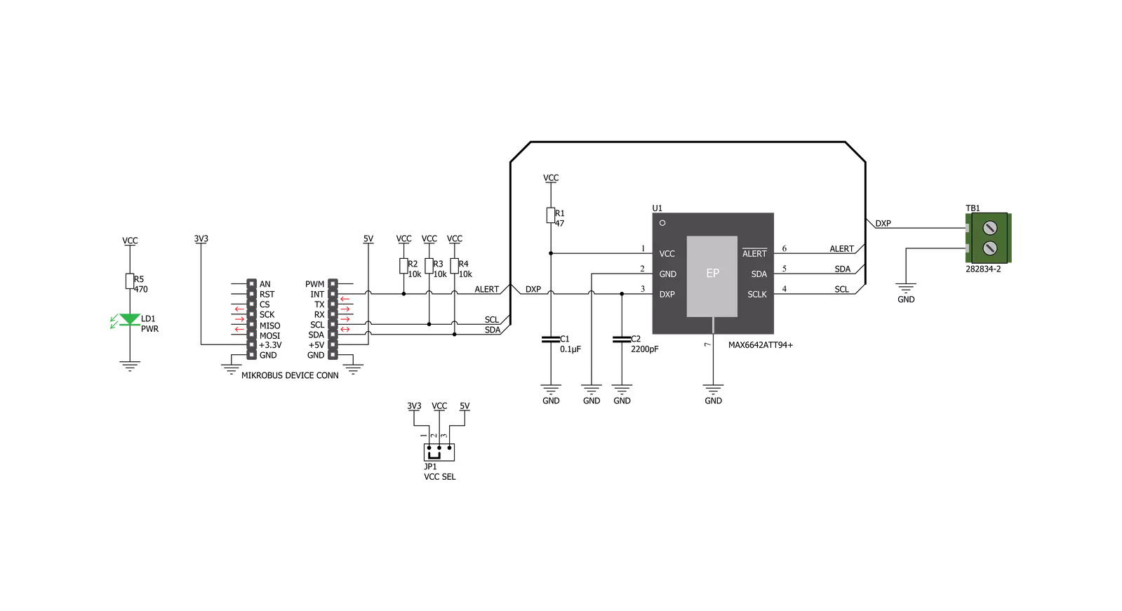 Temp-Log 6 Click Schematic schematic