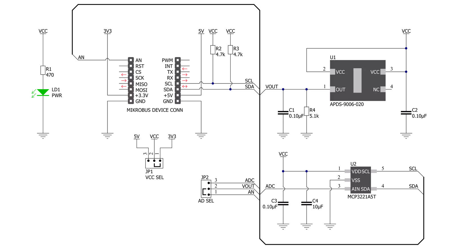 Ambient 10 Click Schematic schematic