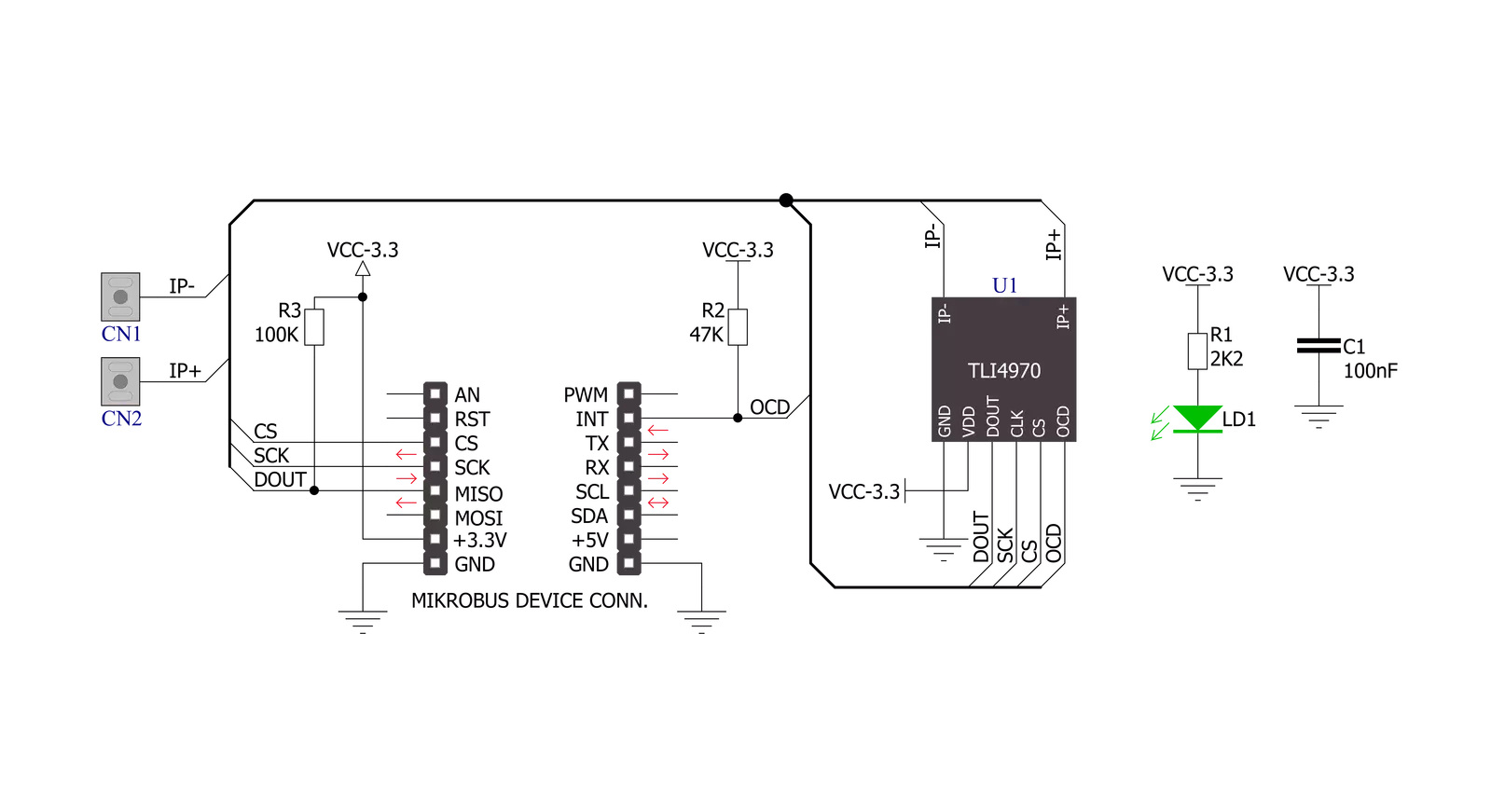 Hall Current Click Schematic schematic