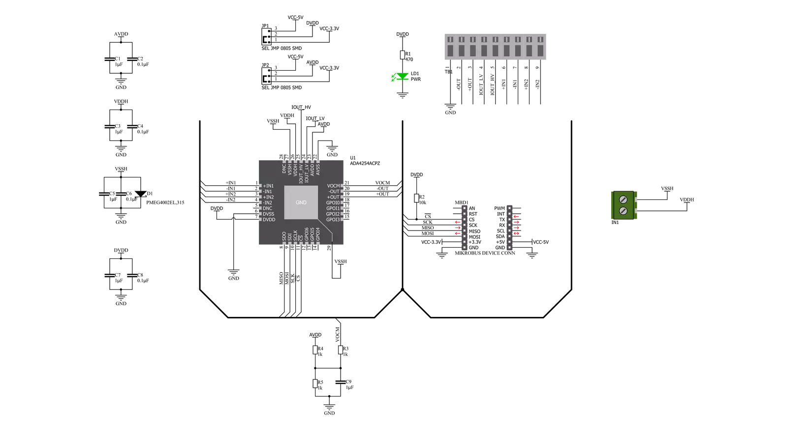 GainAMP 3 Click Schematic schematic