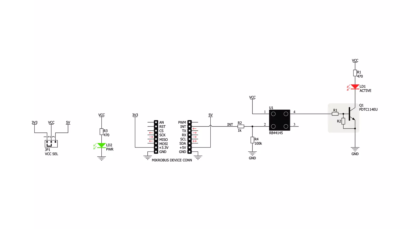 Tilt 2 Click Schematic schematic