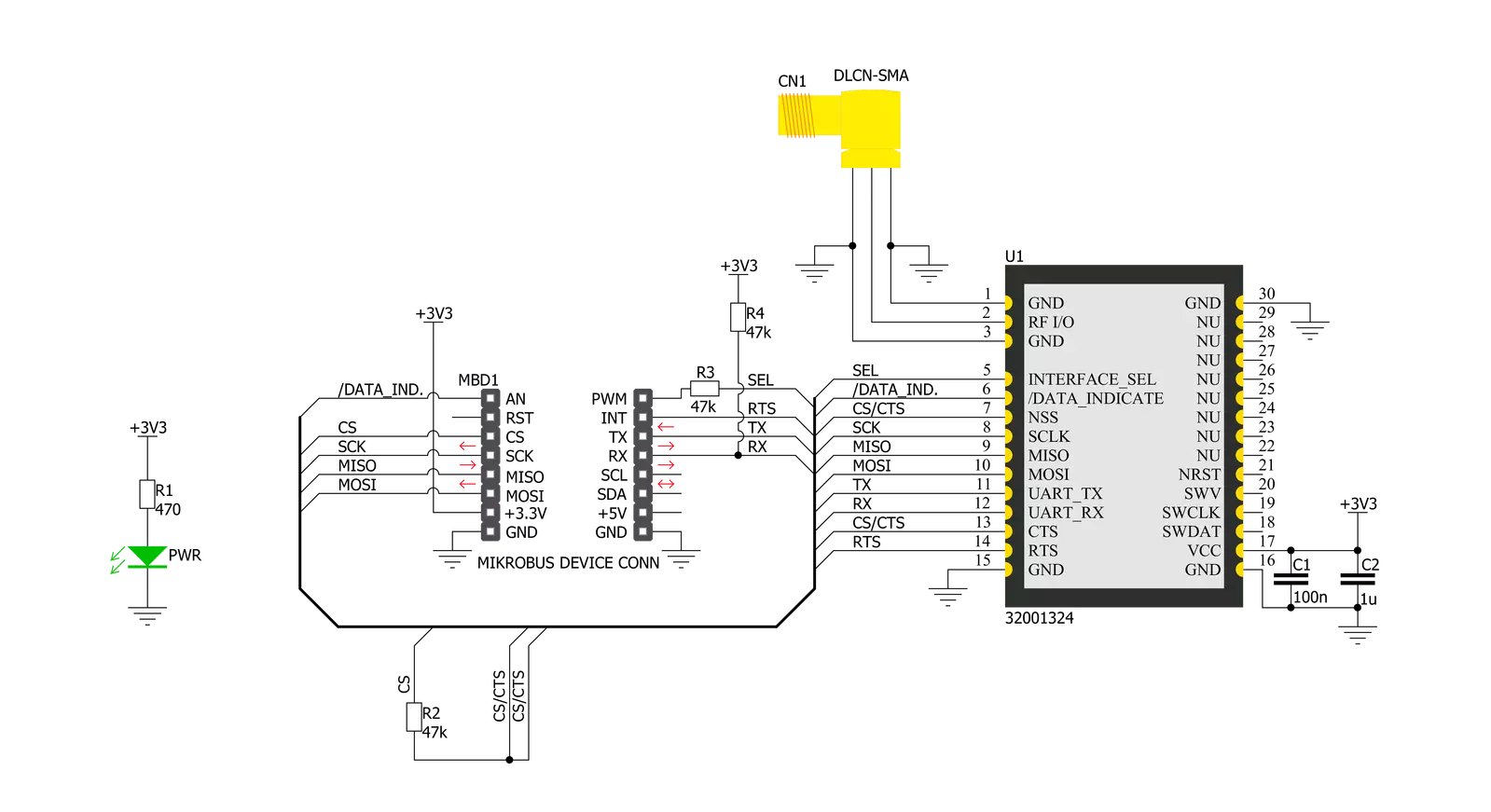 M-BUS RF 4 Click Schematic schematic