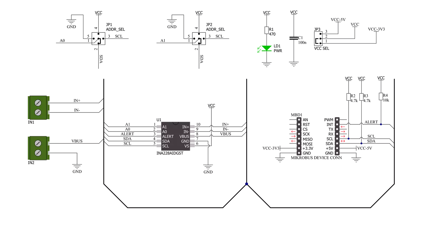 Power Monitor Click Schematic schematic