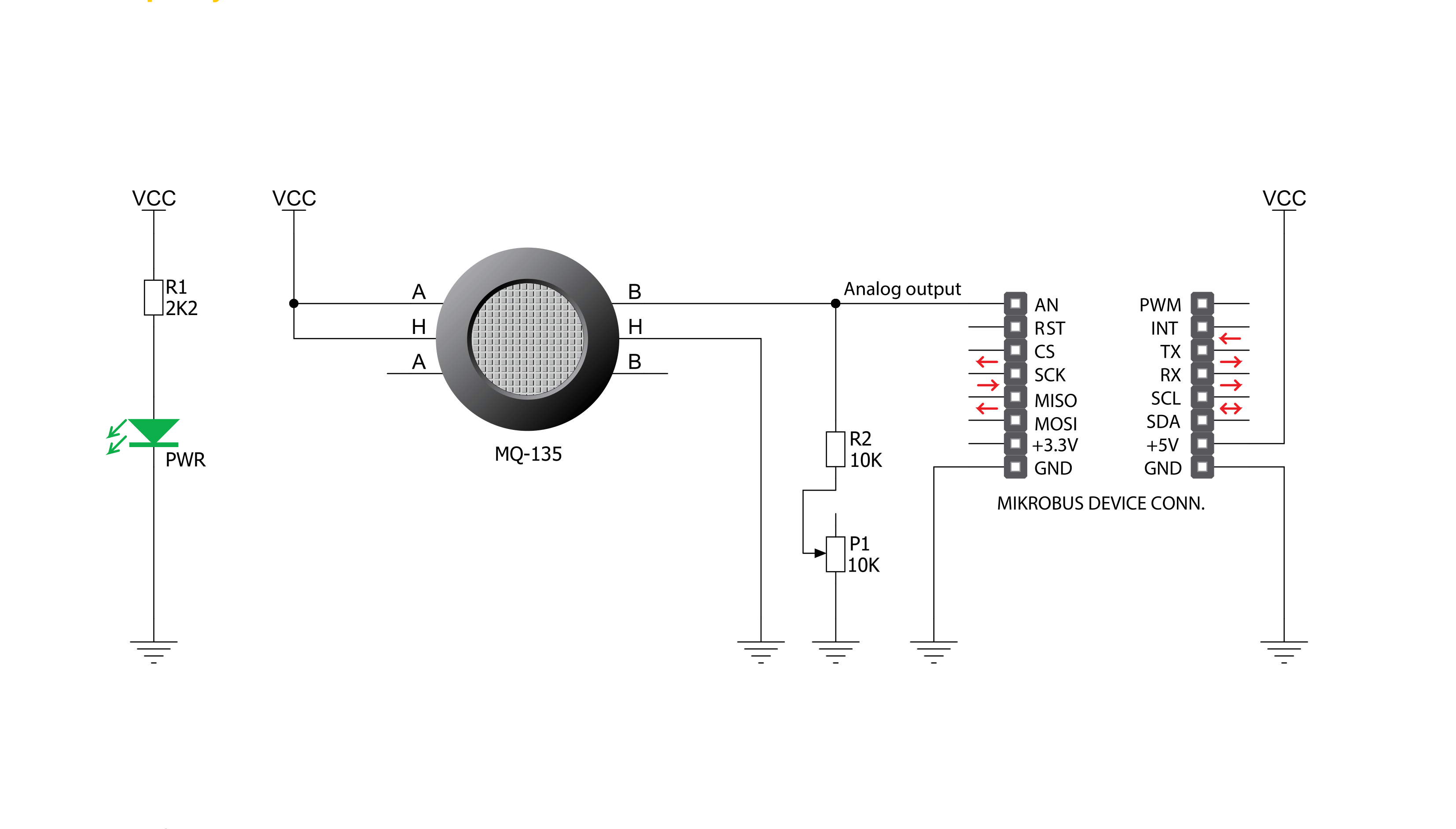 Air quality Click Schematic schematic