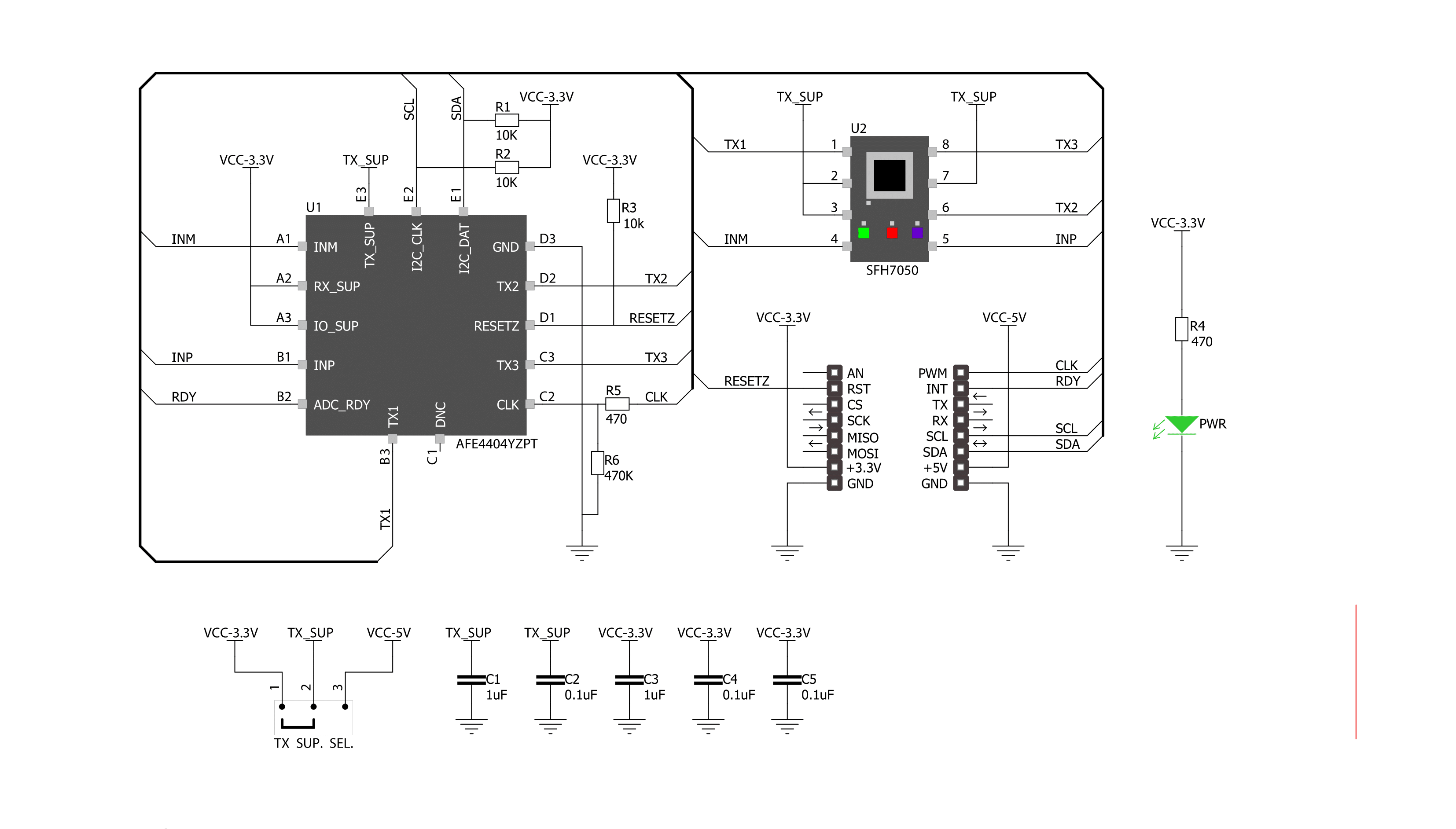 Heart Rate 3 Click Schematic schematic