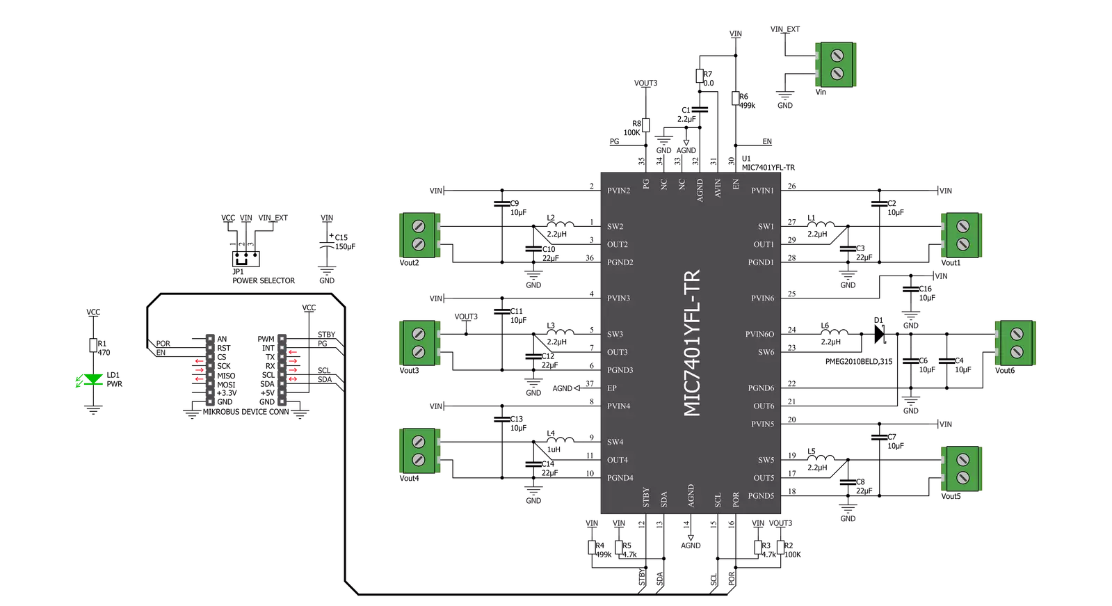 Buck & Boost Click Schematic schematic