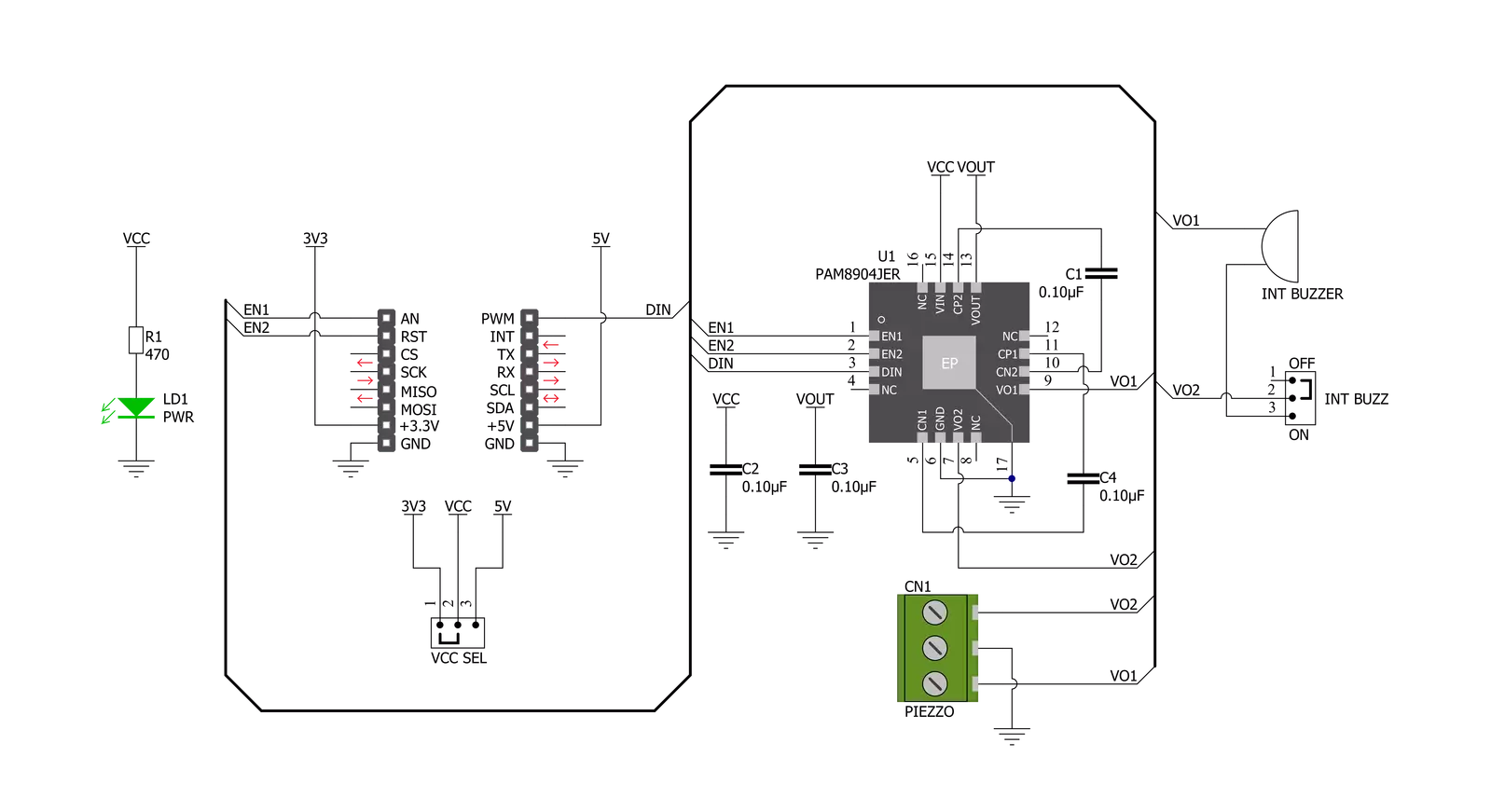 BUZZ 3 Click Schematic schematic