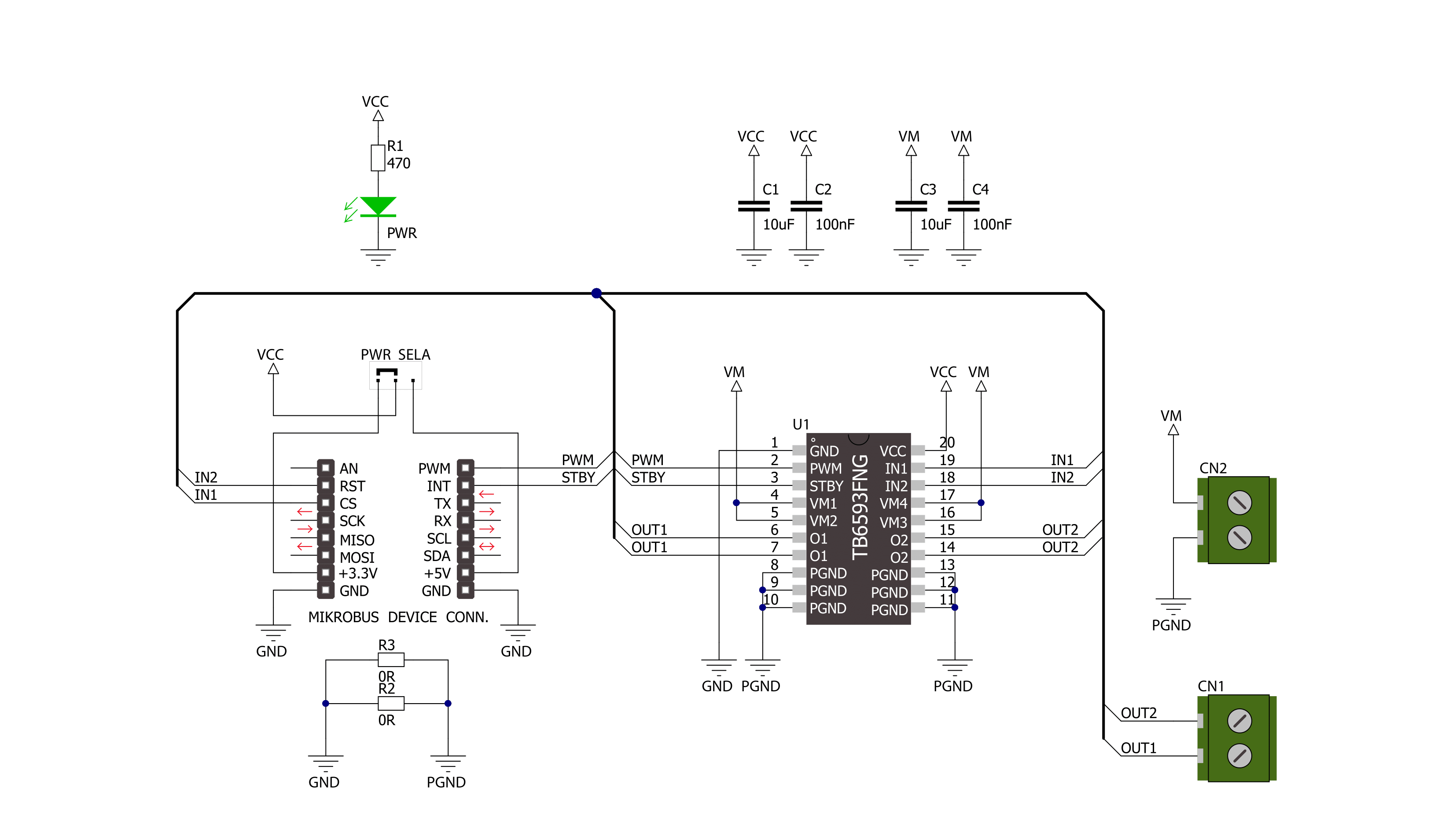 DC MOTOR 2 Click Schematic schematic