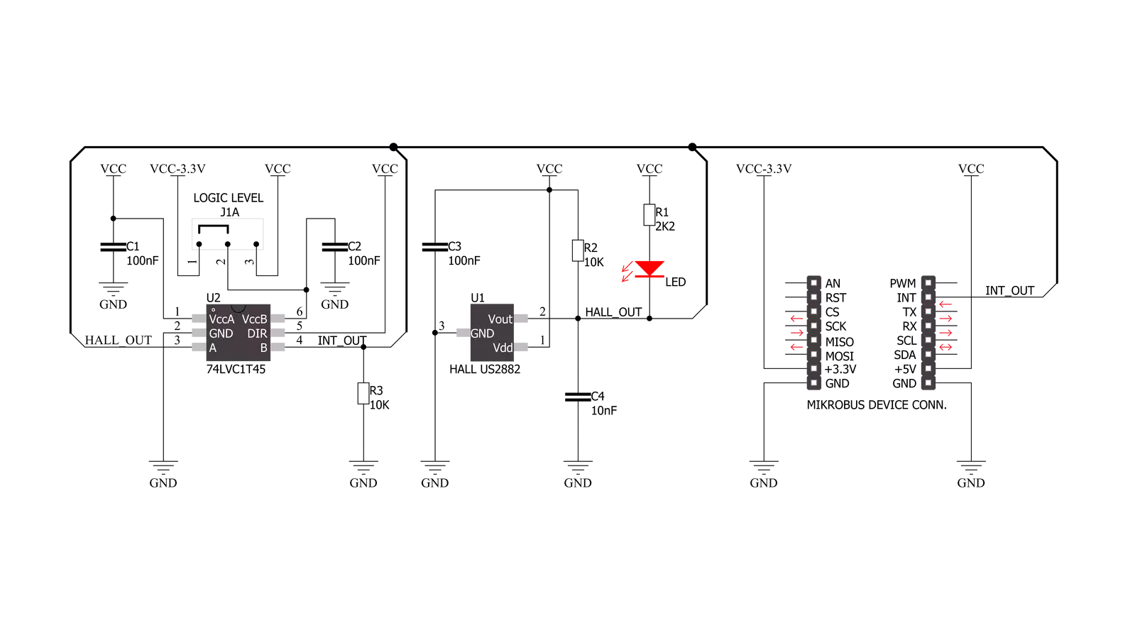 Bi Hall Click Schematic schematic