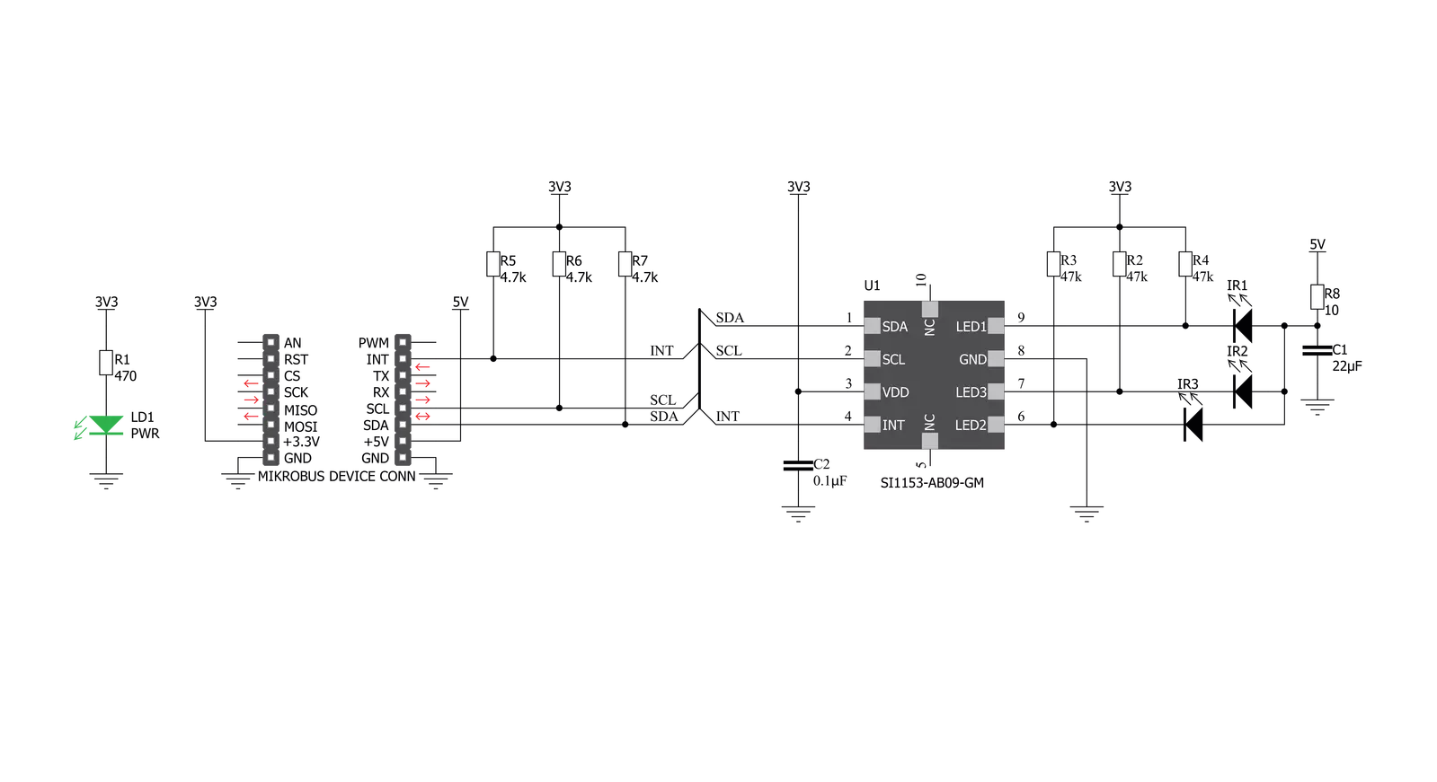 Proximity 13 Click Schematic schematic