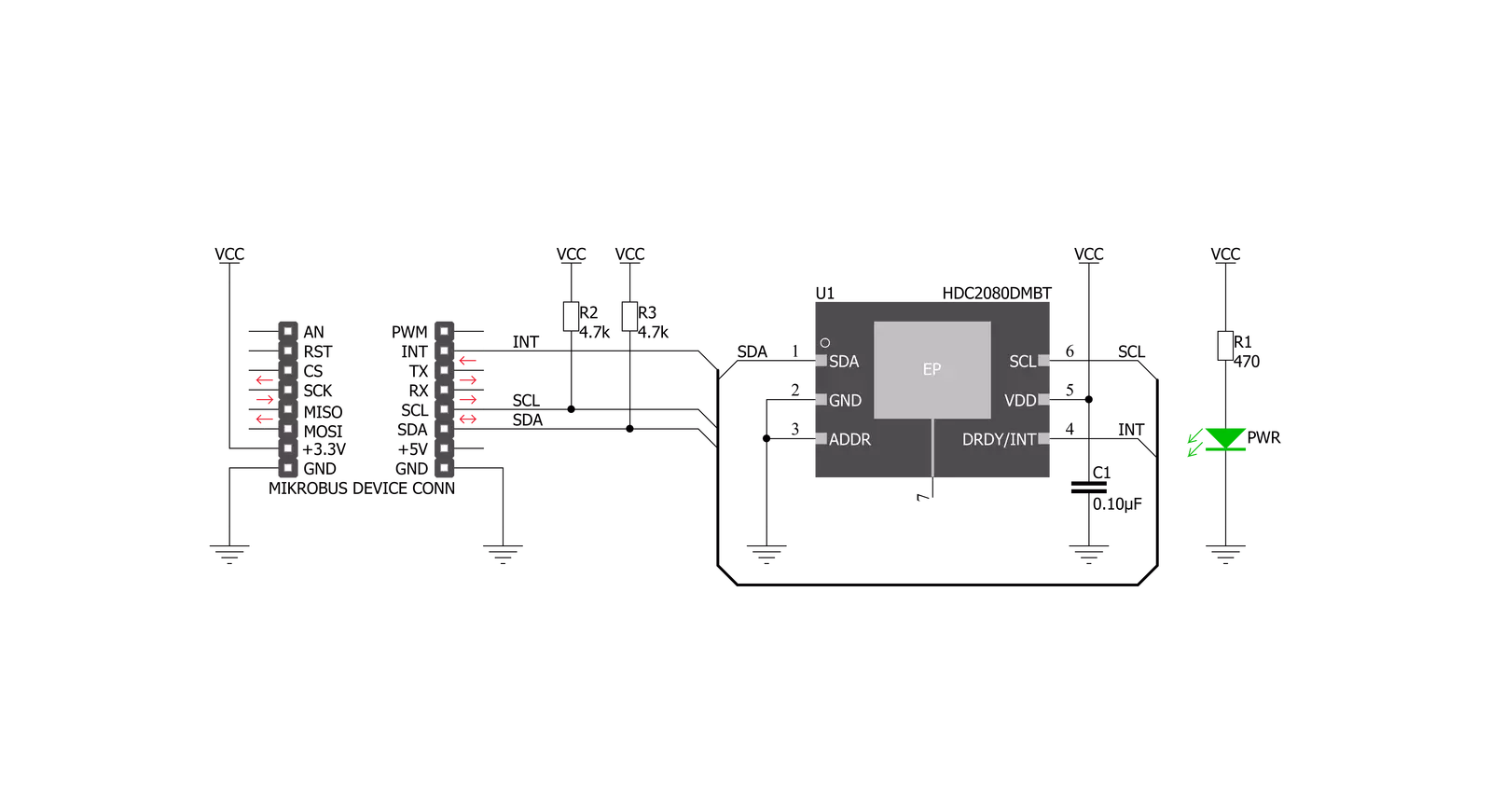 Temp&Hum 12 Click Schematic schematic