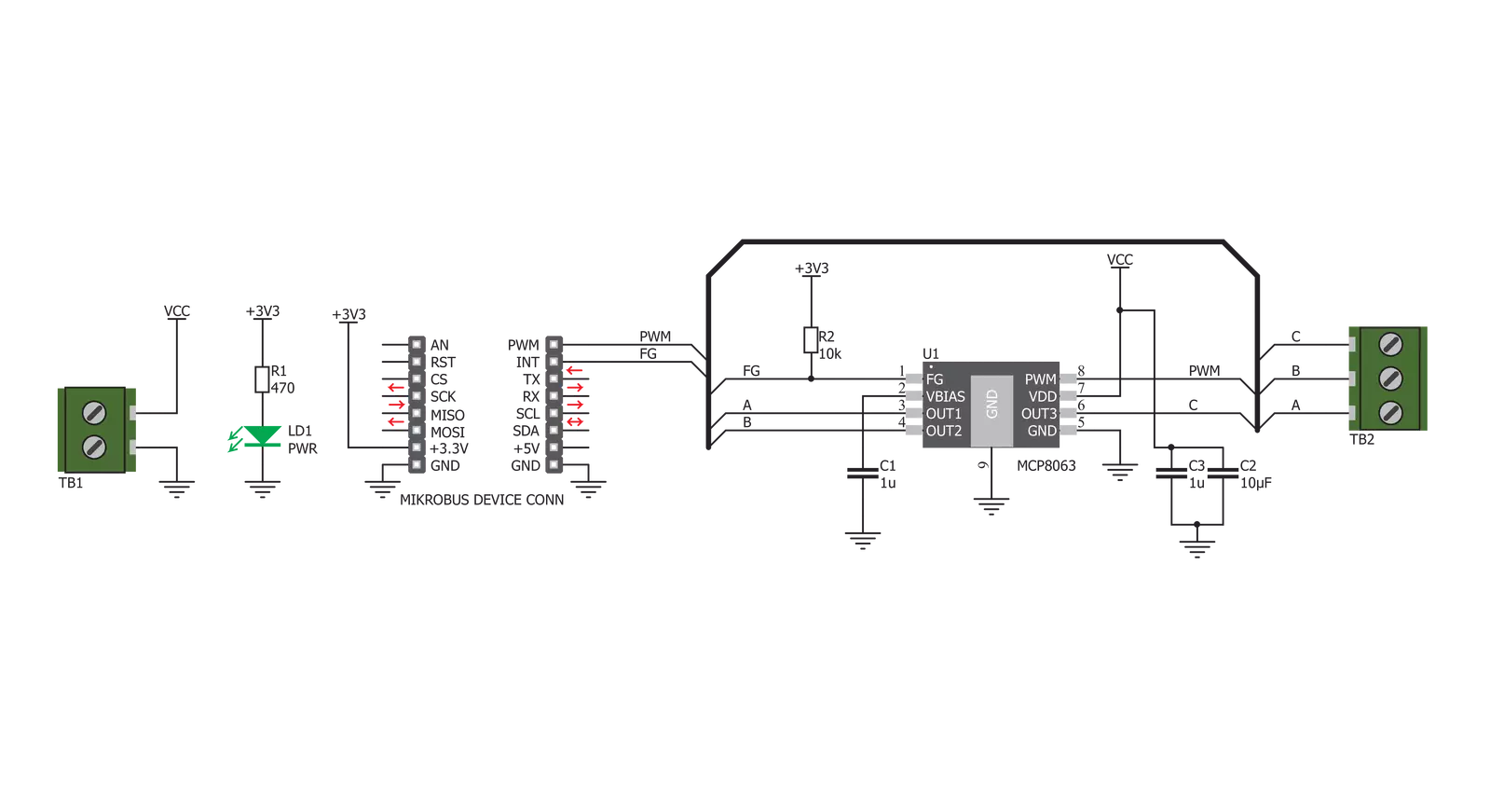 Brushless 4 Click Schematic schematic