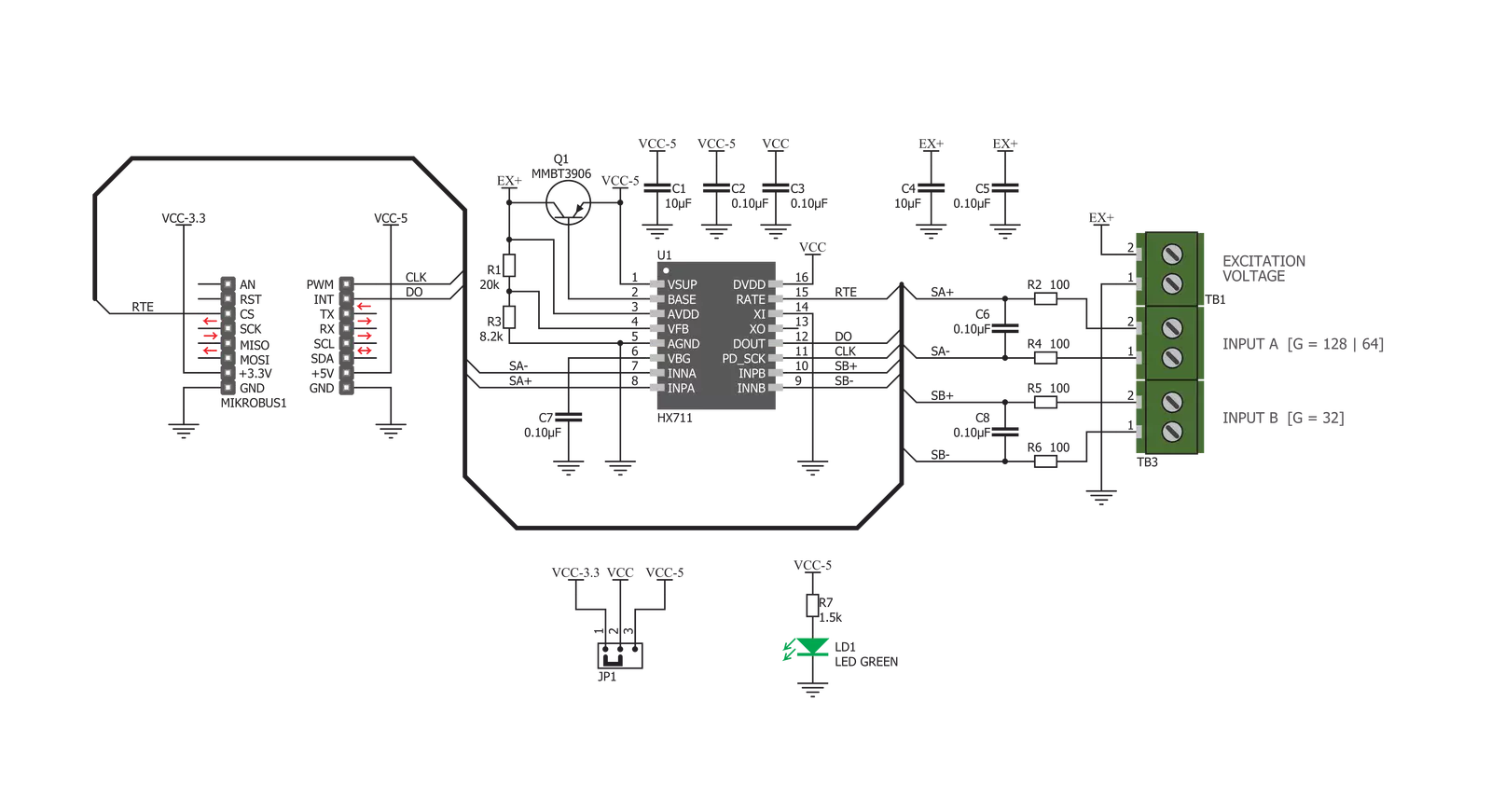 Load cell click Schematic schematic