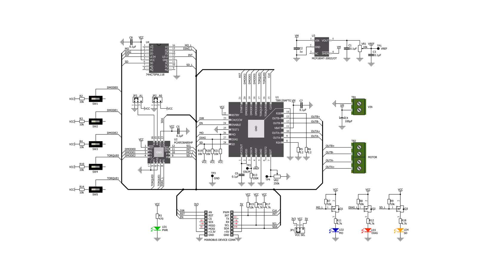 Stepper 11 Click Schematic schematic