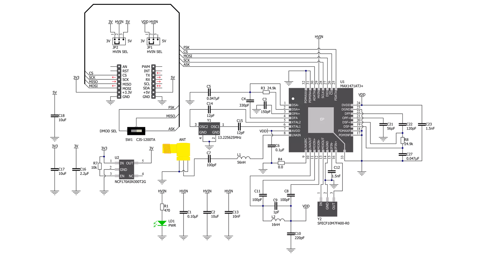 ISM RX Click Schematic schematic