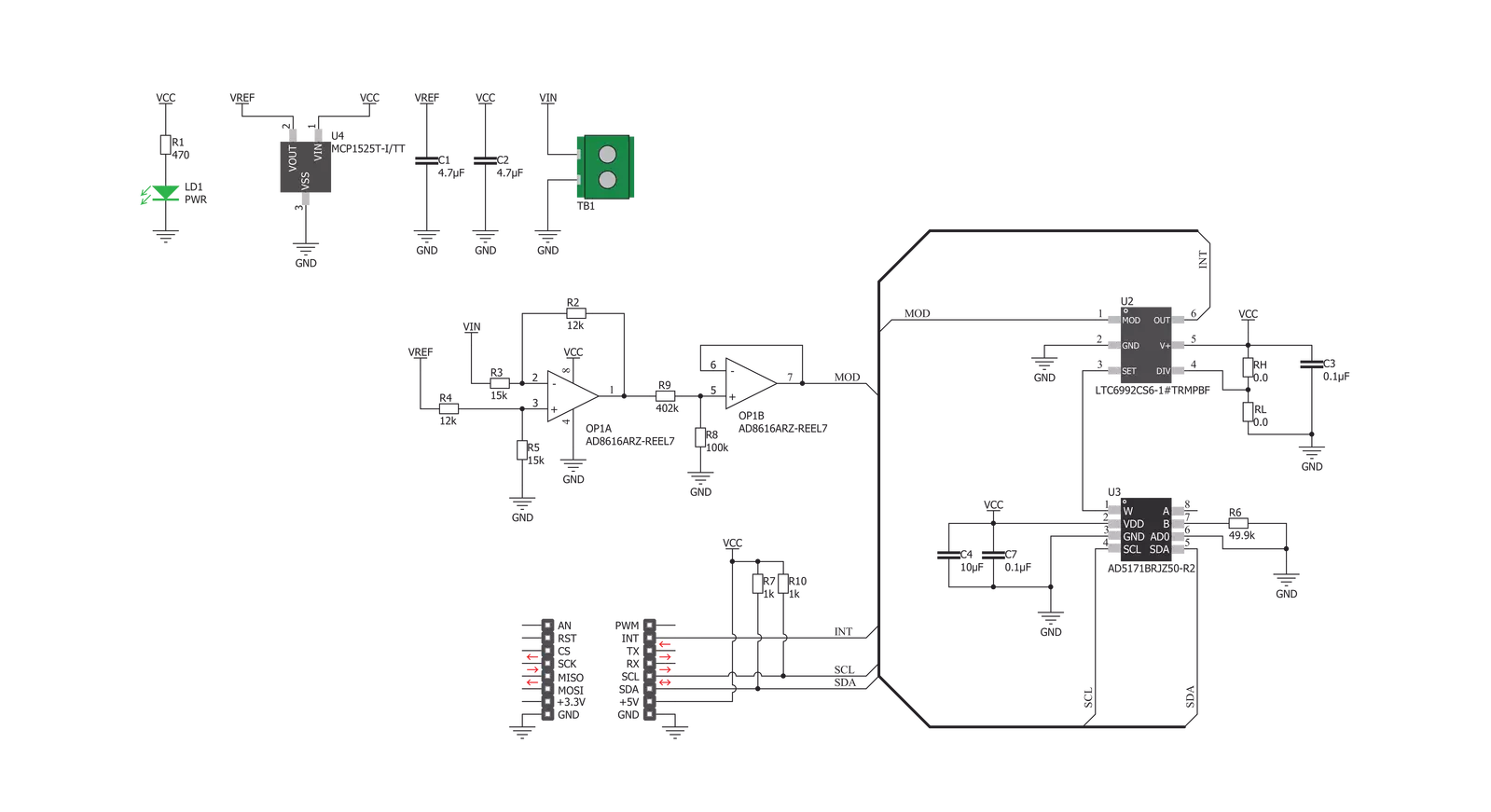 AN to PWM 2 Click Schematic schematic