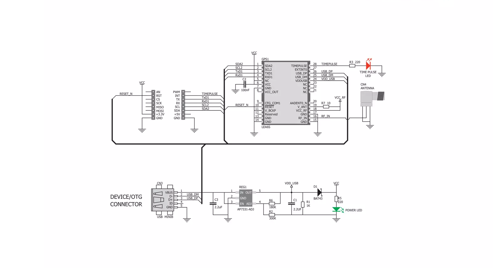 GPS Click Schematic schematic