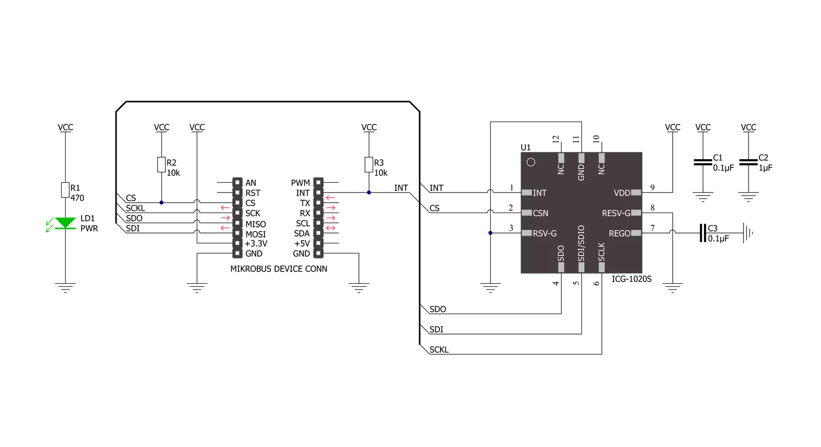 Gyro 7 Click Schematic schematic