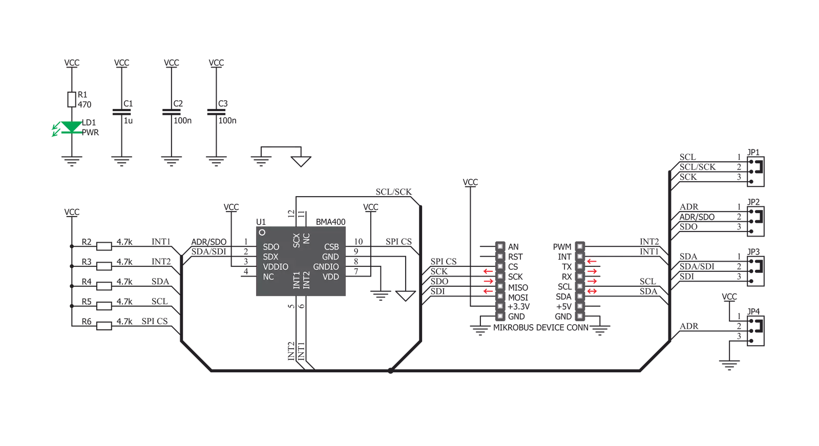 Accel 5 Click Schematic schematic