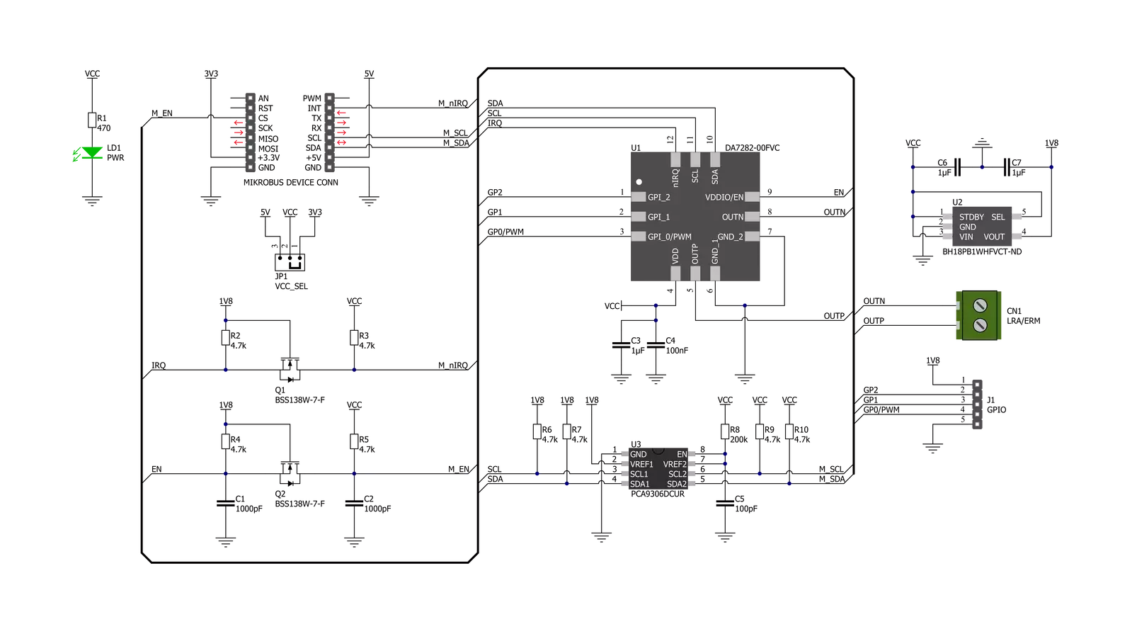 Haptic 3 Click Schematic schematic