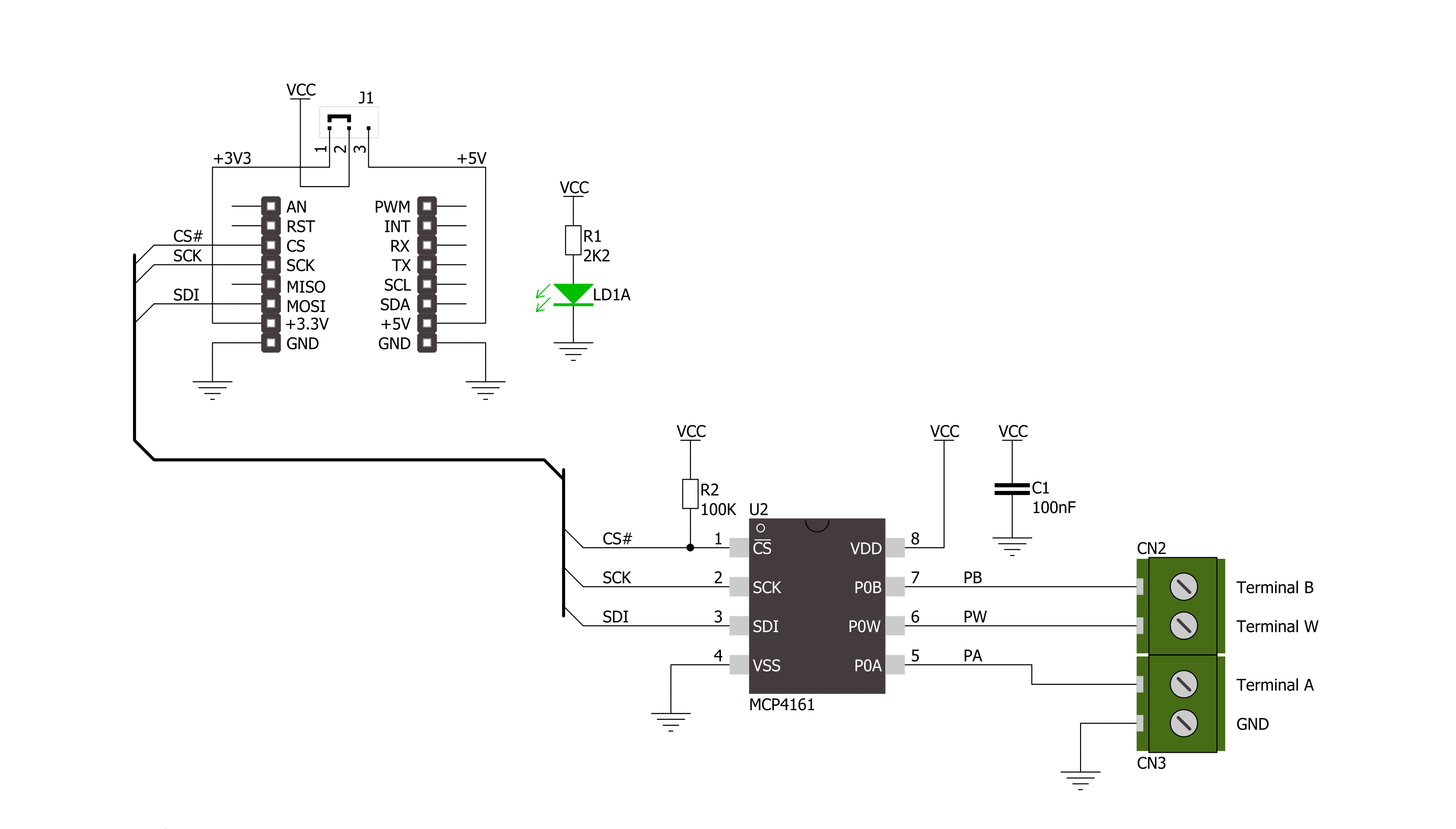 DIGI POT Click Schematic schematic