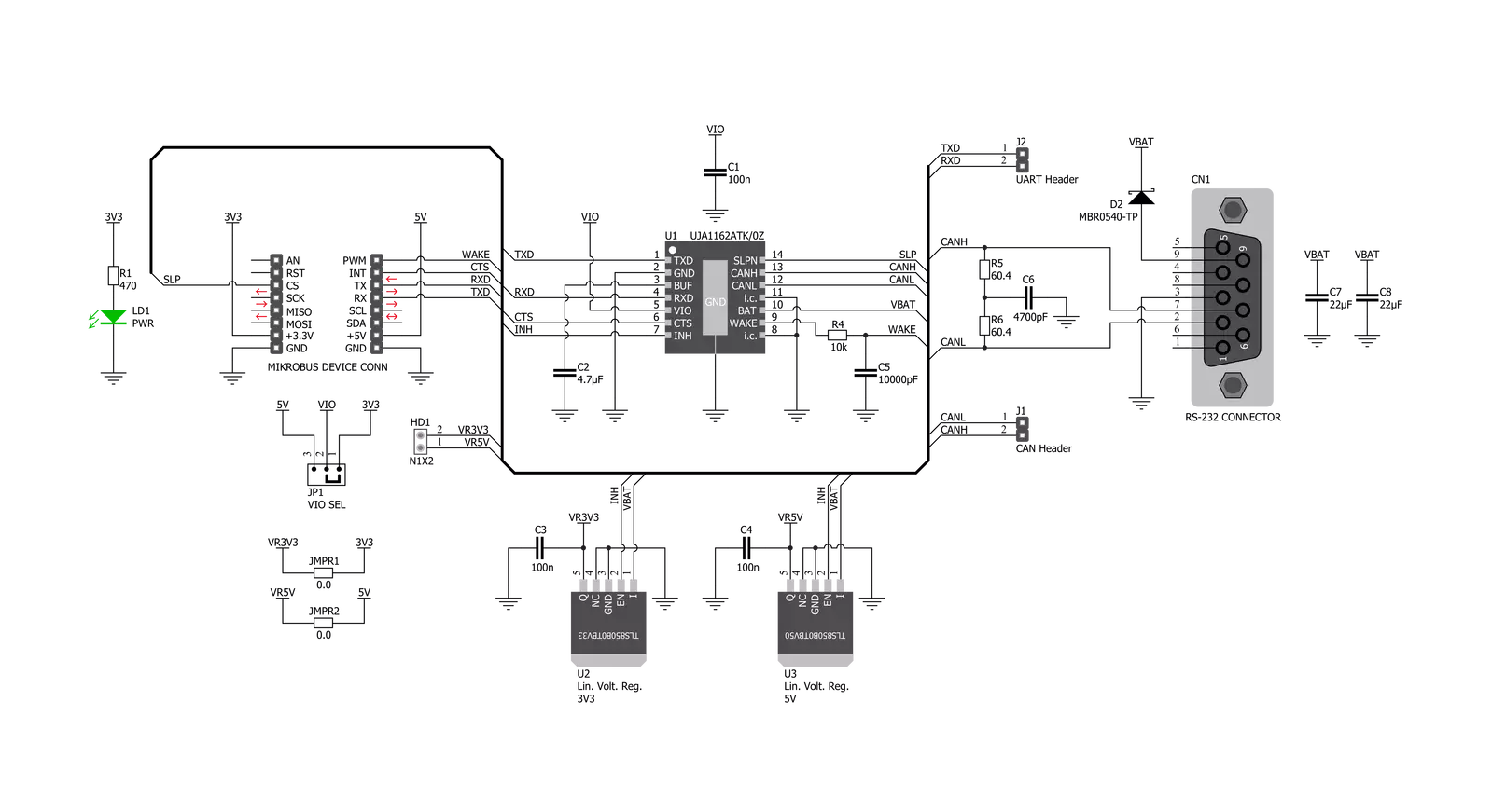 CAN FD 5 Click Schematic schematic