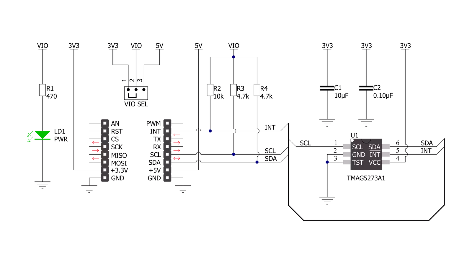 3D Hall 11 Click Schematic schematic